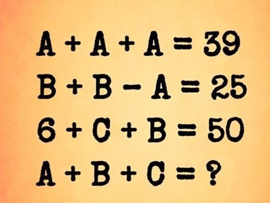 Thử tài tính toán với 4 câu đố không hề khó