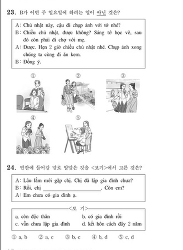 Thử sức với đề thi môn Tiếng Việt trong kỳ thi Đại học Hàn Quốc 2019