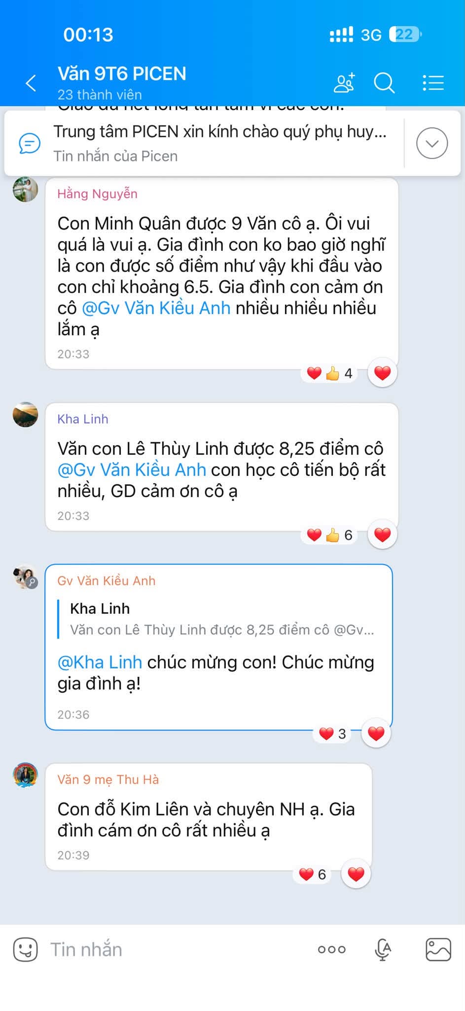 Chúc mừng thành tích ấn tượng của học sinh PICEN trong kỳ thi vào lớp 10”