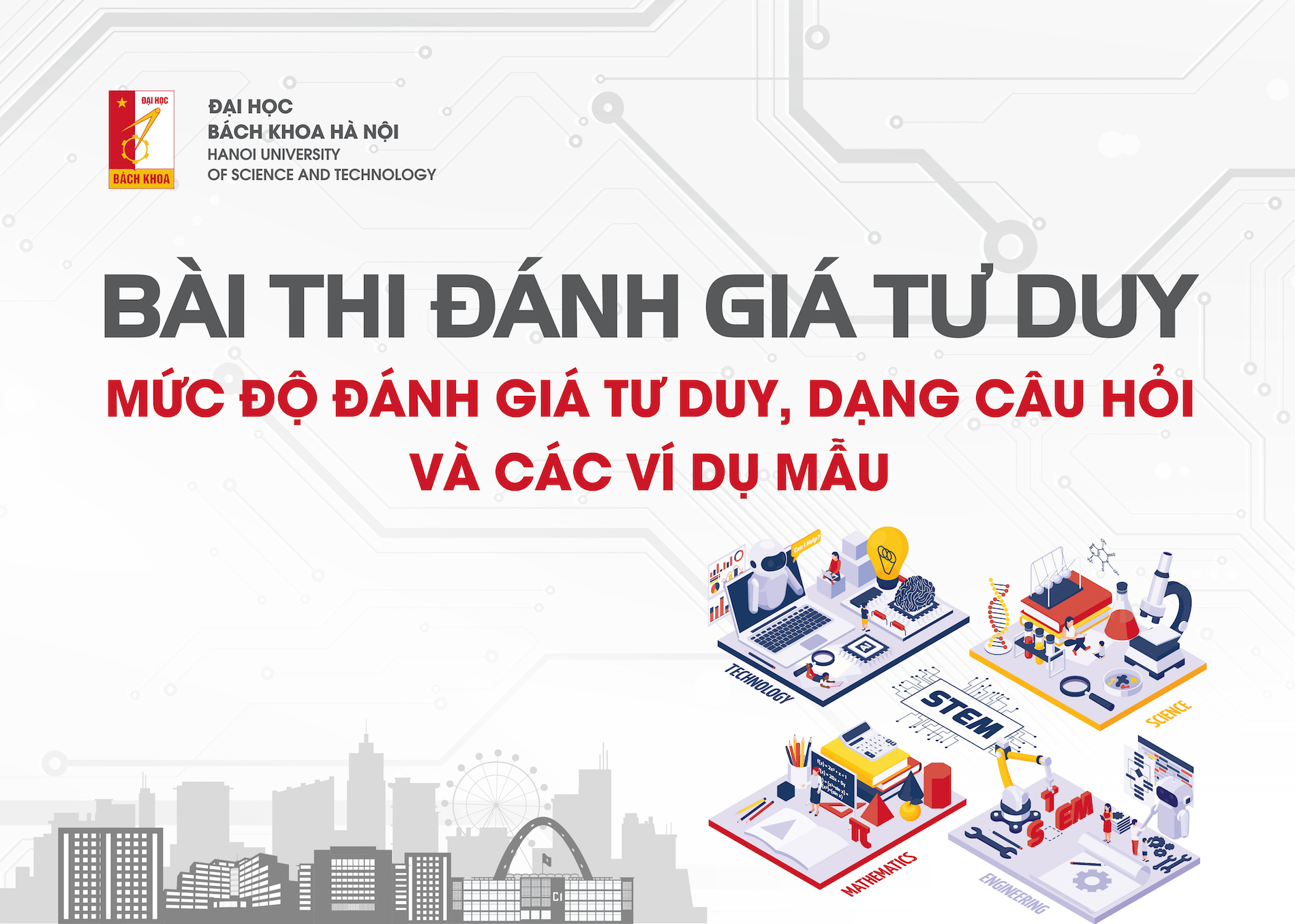 Đại học Bách khoa Hà Nội công bố đề minh họa kỳ thi đánh giá tư duy năm 2023